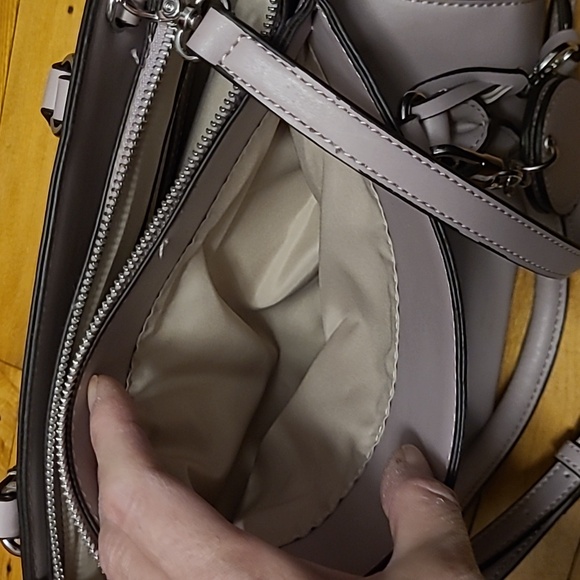 Nine West Muted Mauve/Pink Colored, 3 Compartment, Pre-loved Purse - Picture 11 of 12